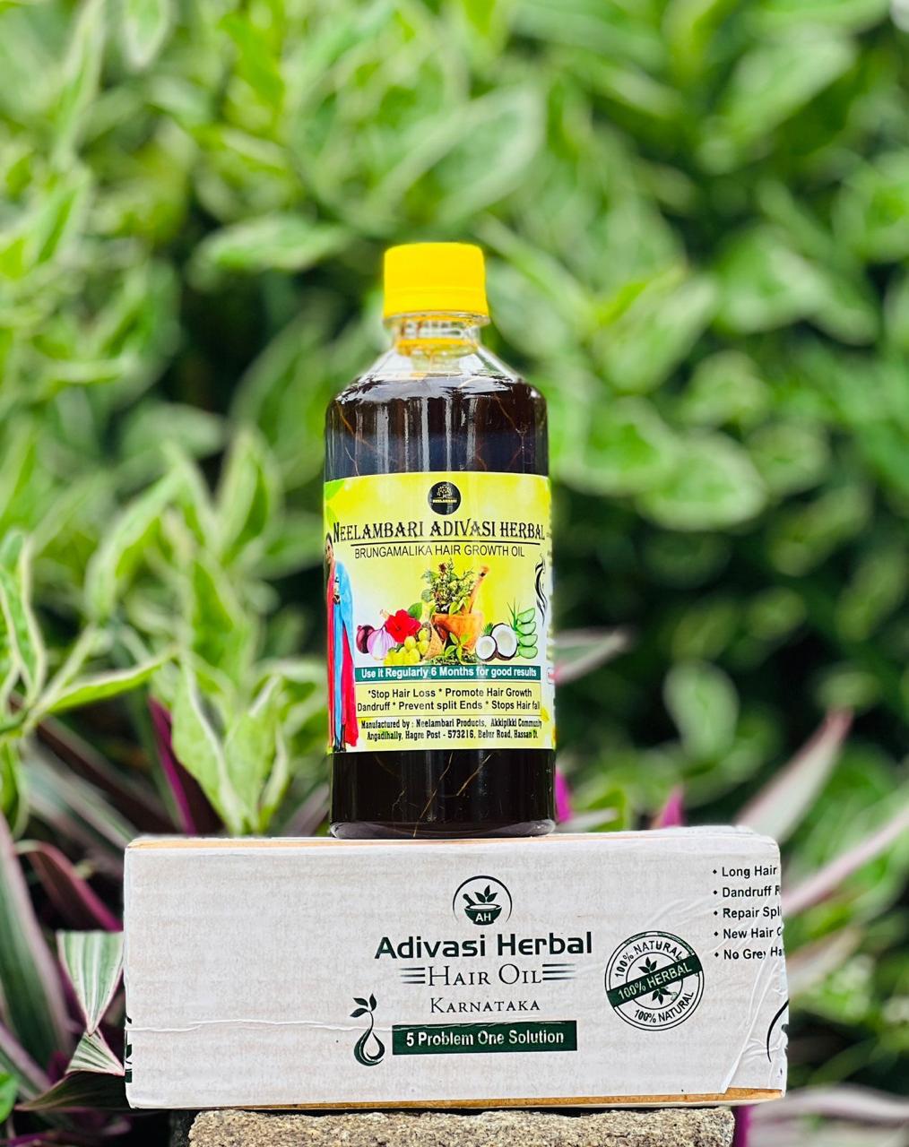 KARNATAKA HAKKI PIKKI NEELAMBARI HERBAL HAIR OIL